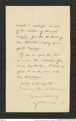 Nachlass Franz Steindachner, Brief von G. A. Boulenger an Franz Steindachner (11.11.1909), Inv.Nr. 49.03, Seite 2